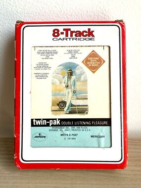 Rod Stewart The Best Of Vintage 8-Track Tape Mercury Twin-Pak 1976 Slipcase Rare